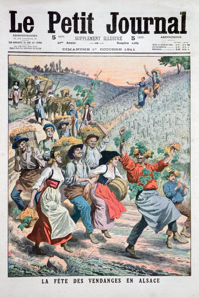 Festival da colheita da uva na Alsácia, 1911 de Unbekannt
