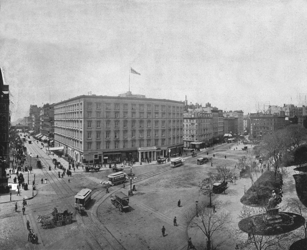 Quinta Avenida e Madison Square, Nova York, EUA, c1900. de Unbekannt