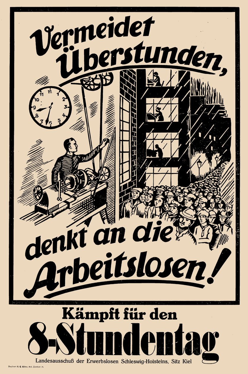 Lute pelo dia de oito horas, c. 1925. de Unbekannt