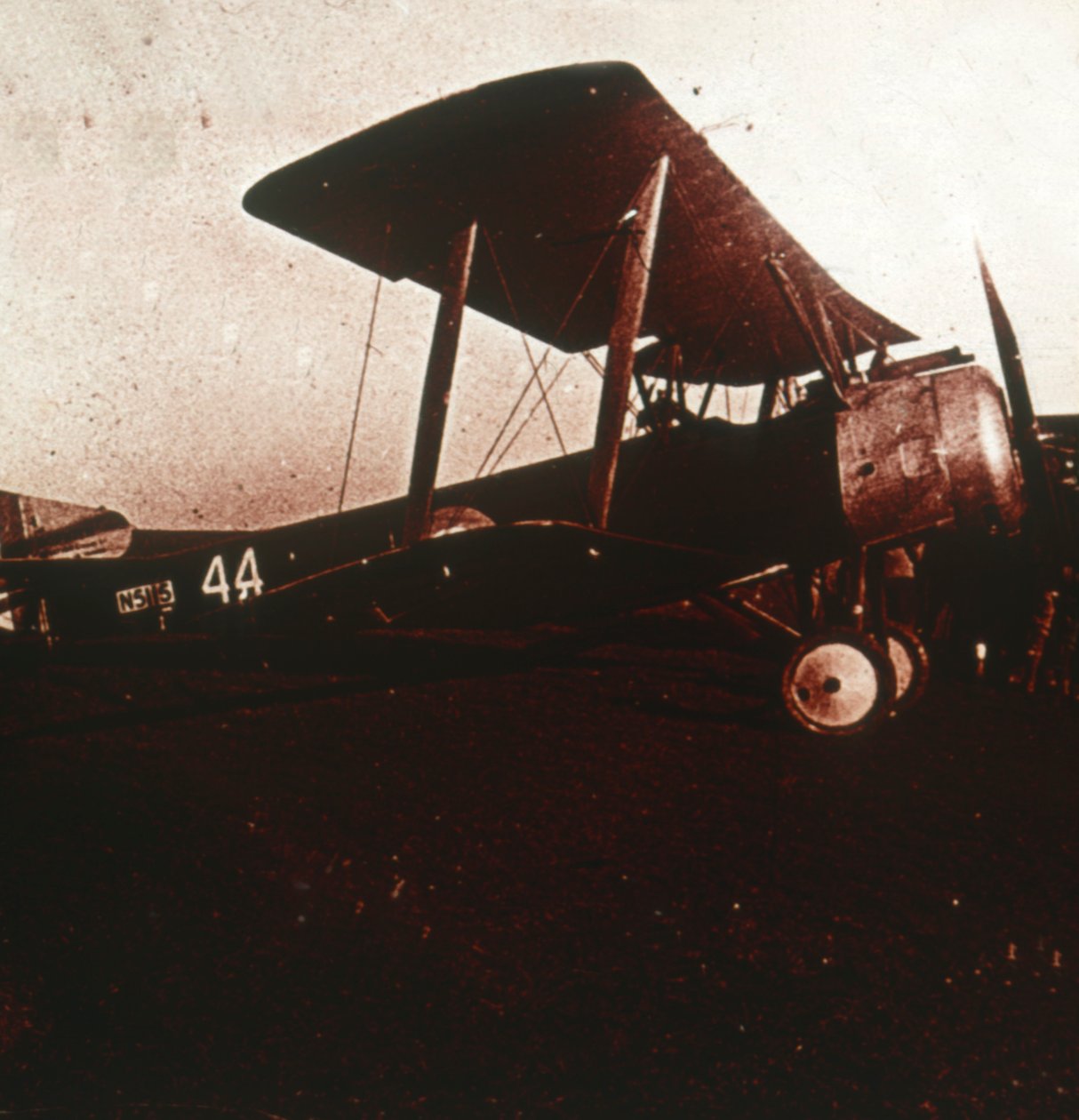 Avião de combate decolando, c1914-c1918 de Unbekannt