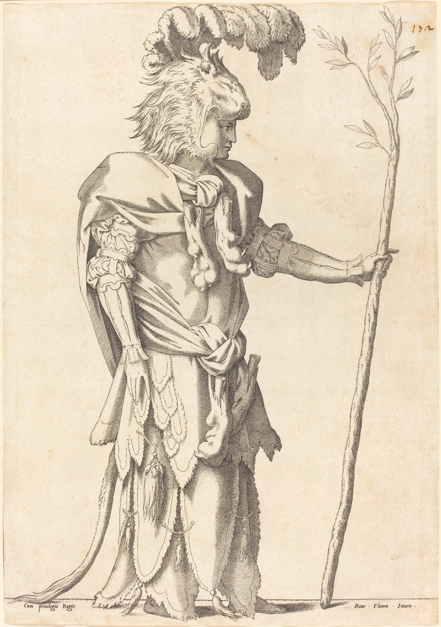 Figura fantasiada de Hércules, c. 1539. de Unbekannt