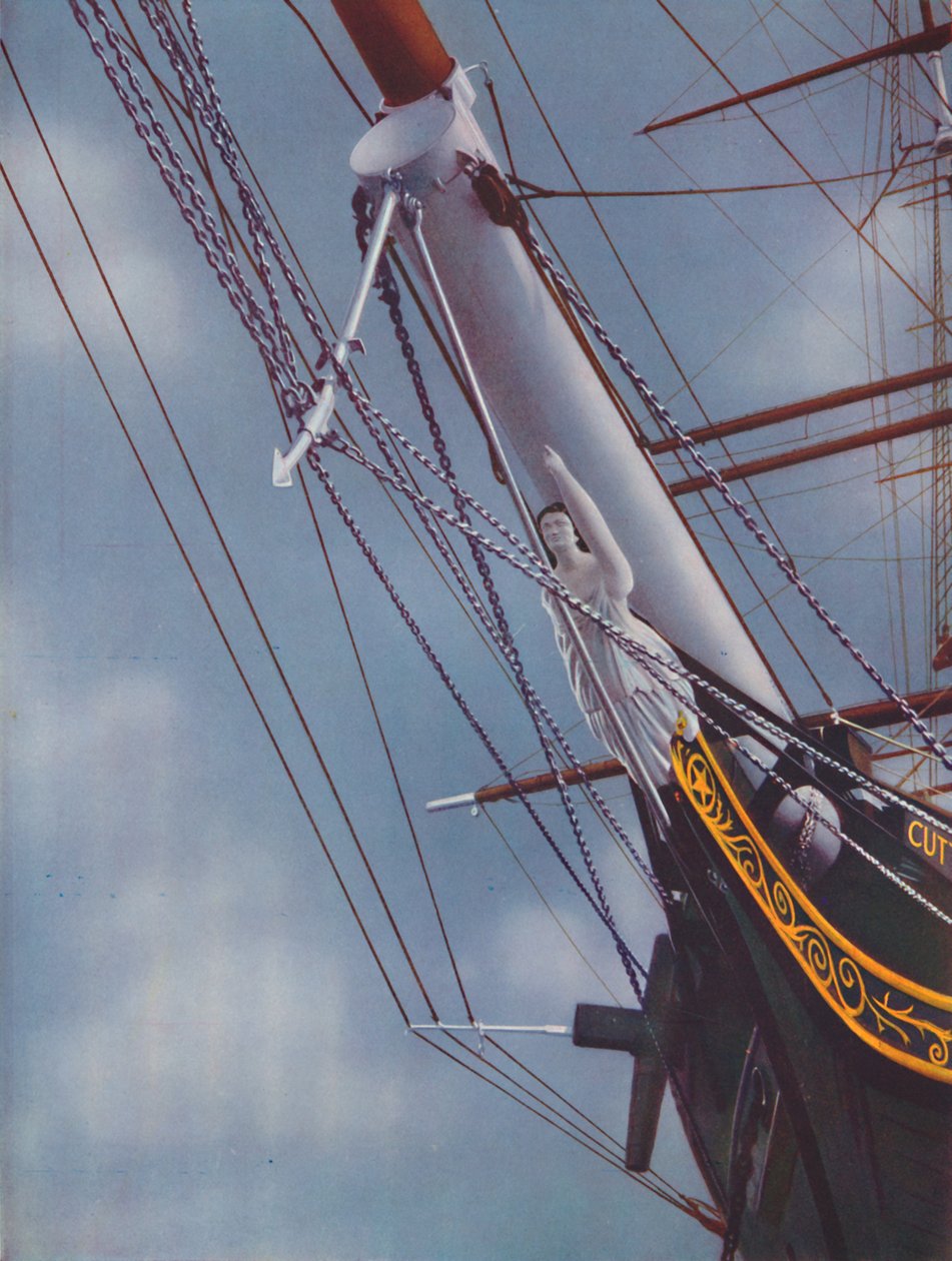 Figura de proa da famosa figura de Cutty Sark de Nanny the Witch, 1936 de Unbekannt