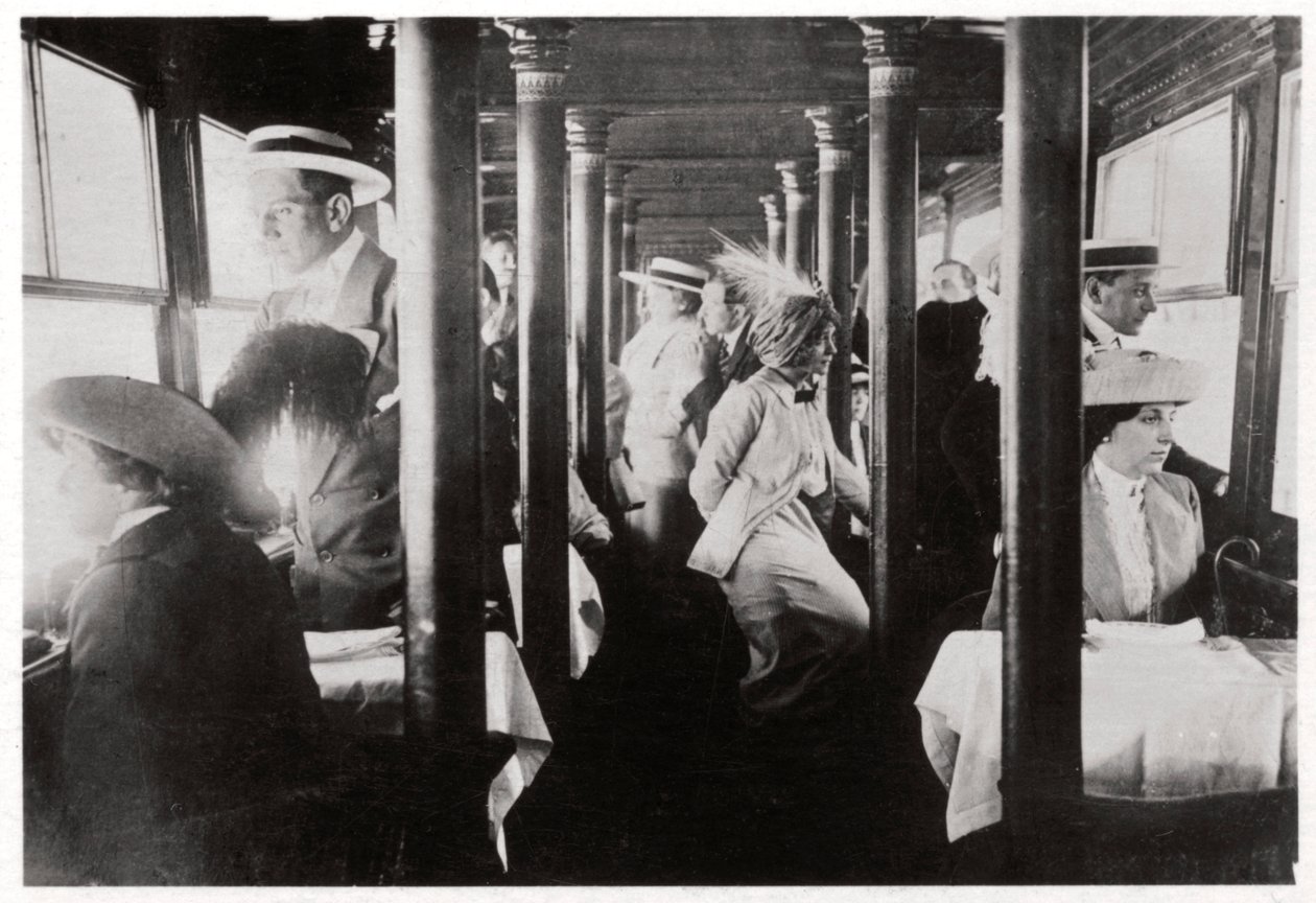 Empresa de filmes a bordo do Zeppelin LZ13 Hansa, c1912-1914 1933 de Unbekannt