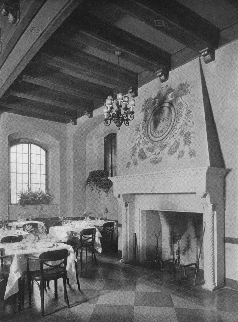 Lareira na sala de jantar do sudeste, o Fraternity Clubs Building, Nova York, 1924 de Unbekannt