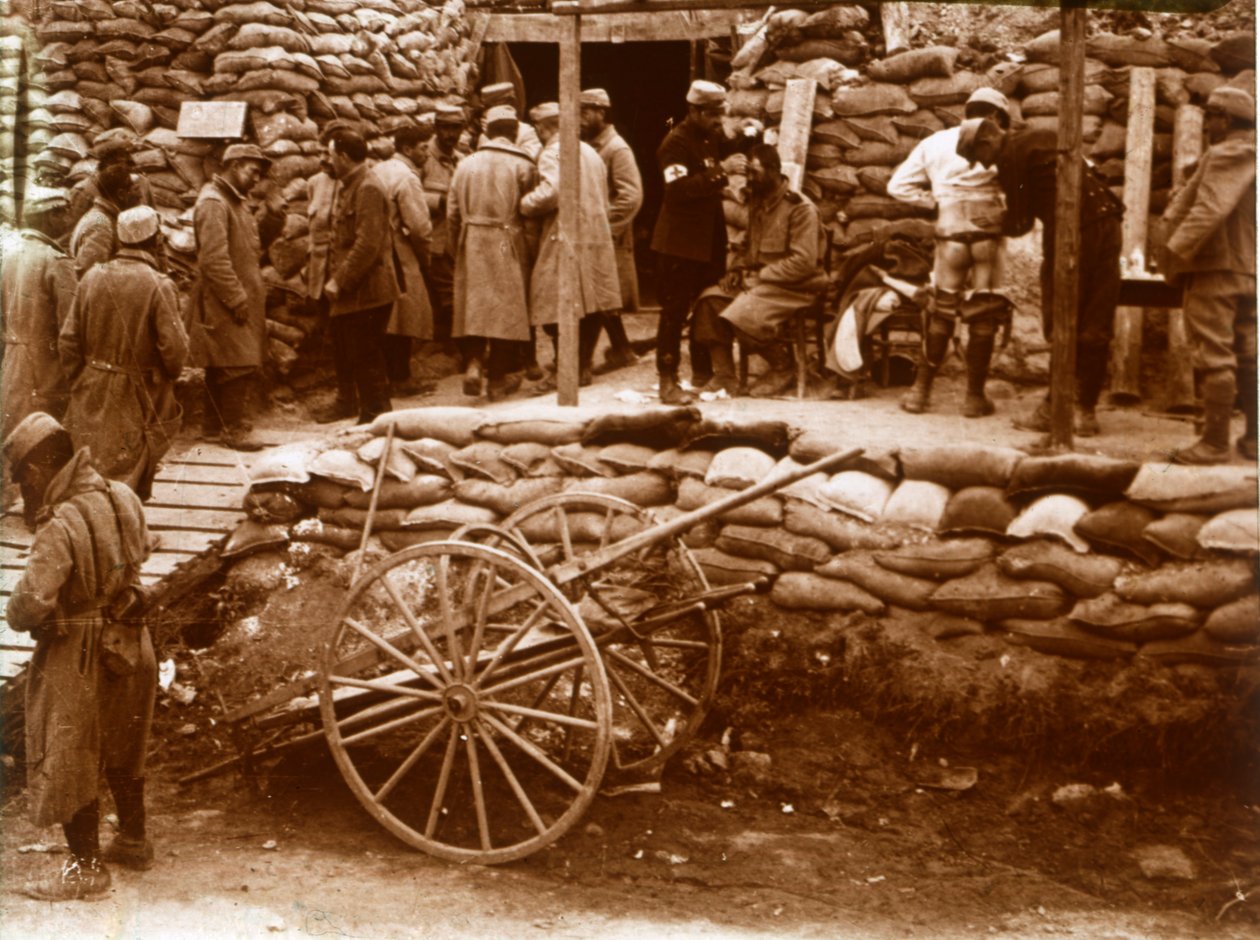 Posto de primeiros socorros, Ablain-Saint-Nazaire, Norte da França, c1914-c1918 de Unbekannt