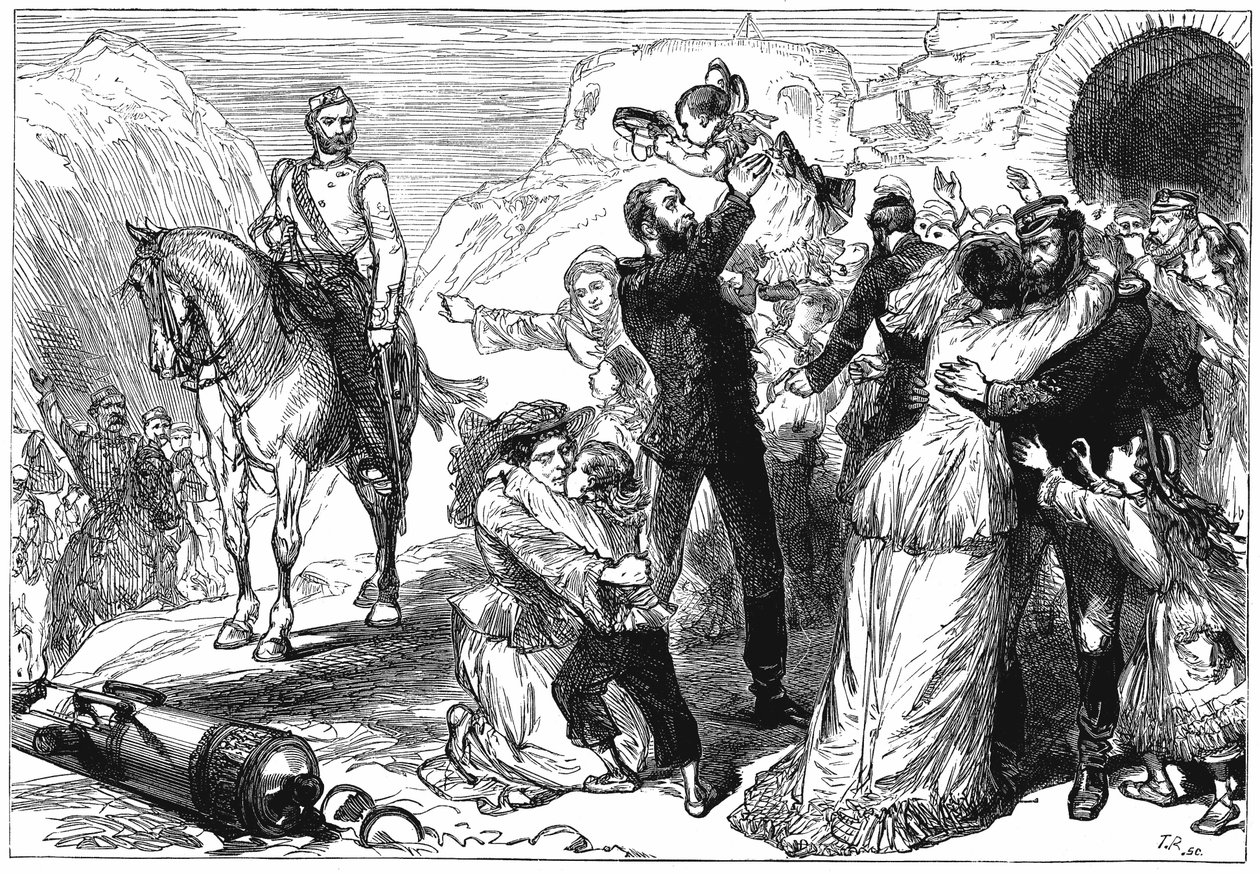 Primeira Guerra Anglo-Afegã 91838-1842, c1880 de Unbekannt