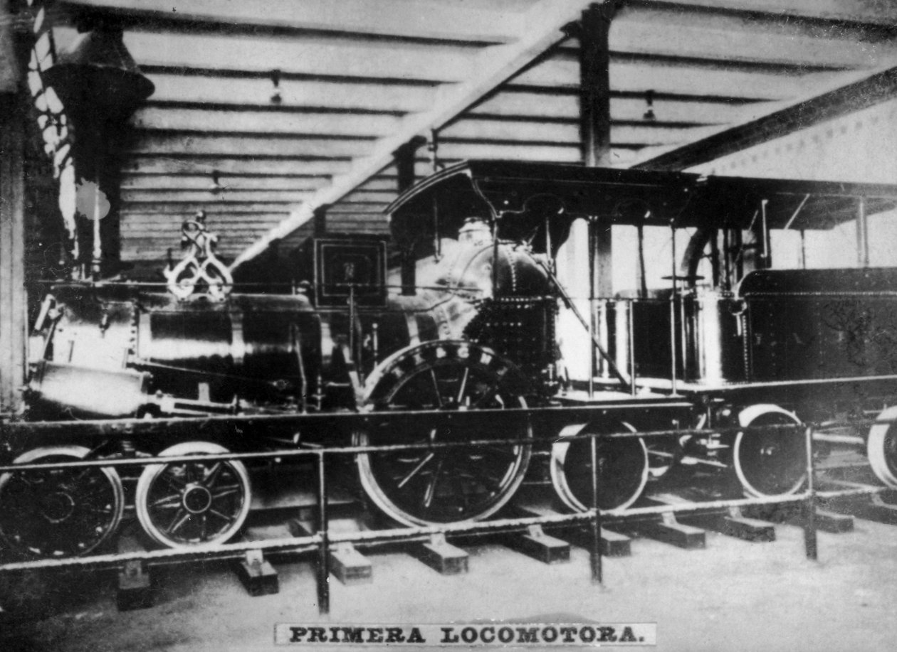 Primeira locomotiva, Cuba, século XIX de Unbekannt