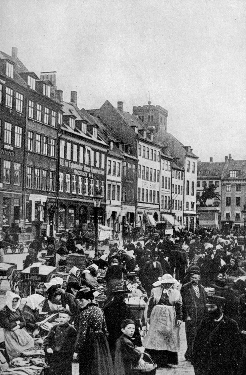Mercado de peixe, Copenhague, c1922 de Unbekannt