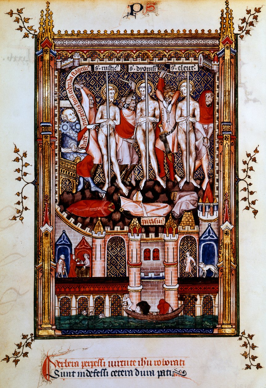 Flagelação de São Denis, São Rústico e São Eleutério, 1317 de Unbekannt