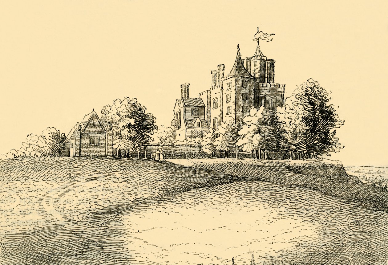 Casa Flamsteed de Hollars Long View, c1878. de Unbekannt