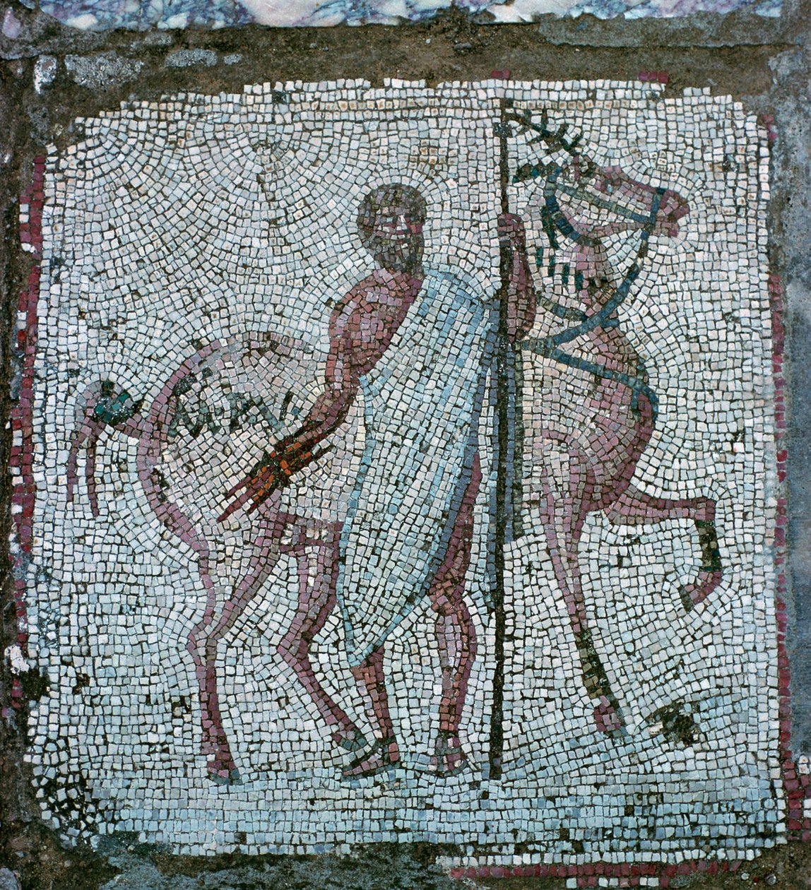 Mosaico de piso de uma vila romana de Unbekannt