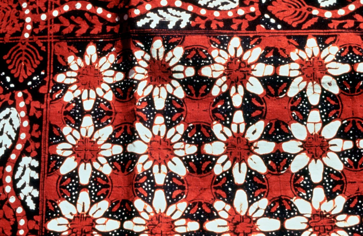 Design floral, Indonésia, século c20 de Unbekannt
