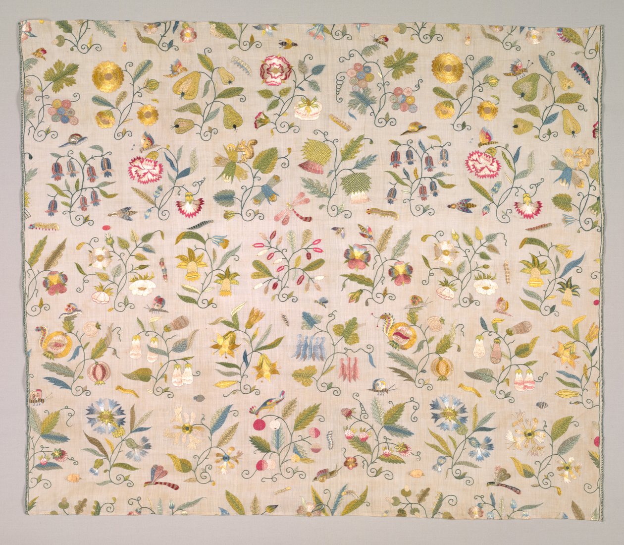 Bordado floral, início dos anos 1600. de Unbekannt