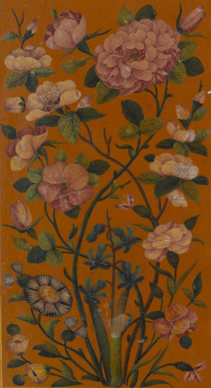 Detalhe de flores, livro de orações árabe de Unbekannt