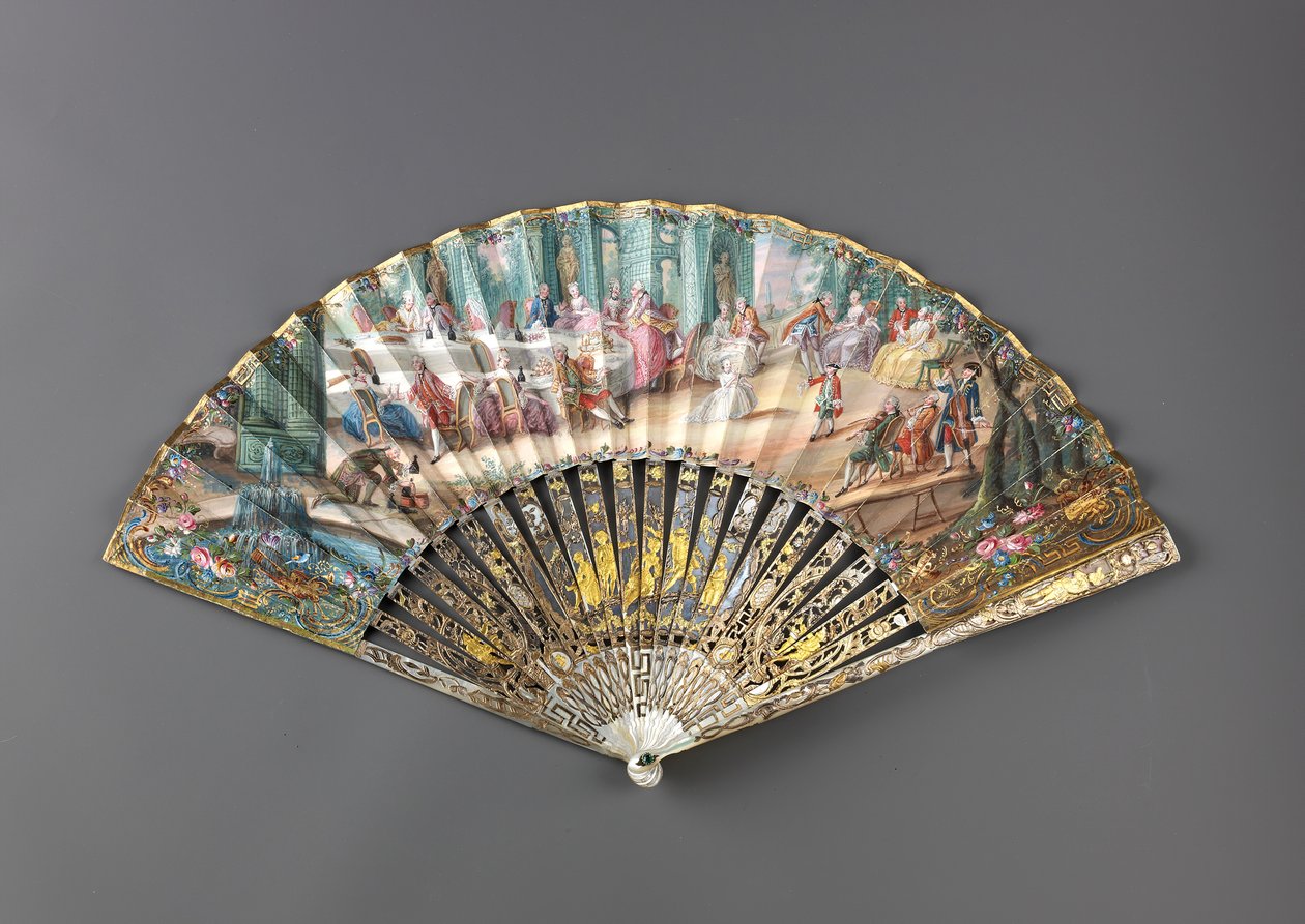 Ventilador dobrável, década de 1760. de Unbekannt