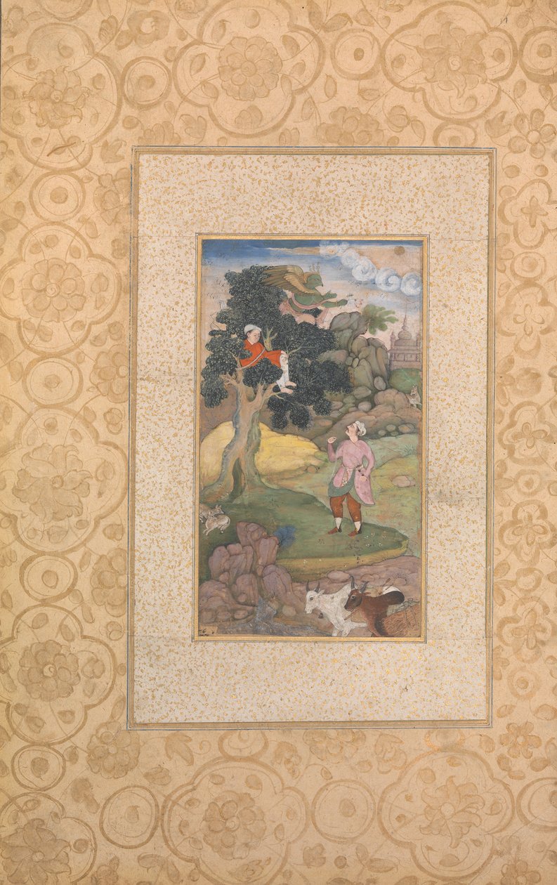 Fólio do Kathasaritsagara, ca. 1590. de Unbekannt