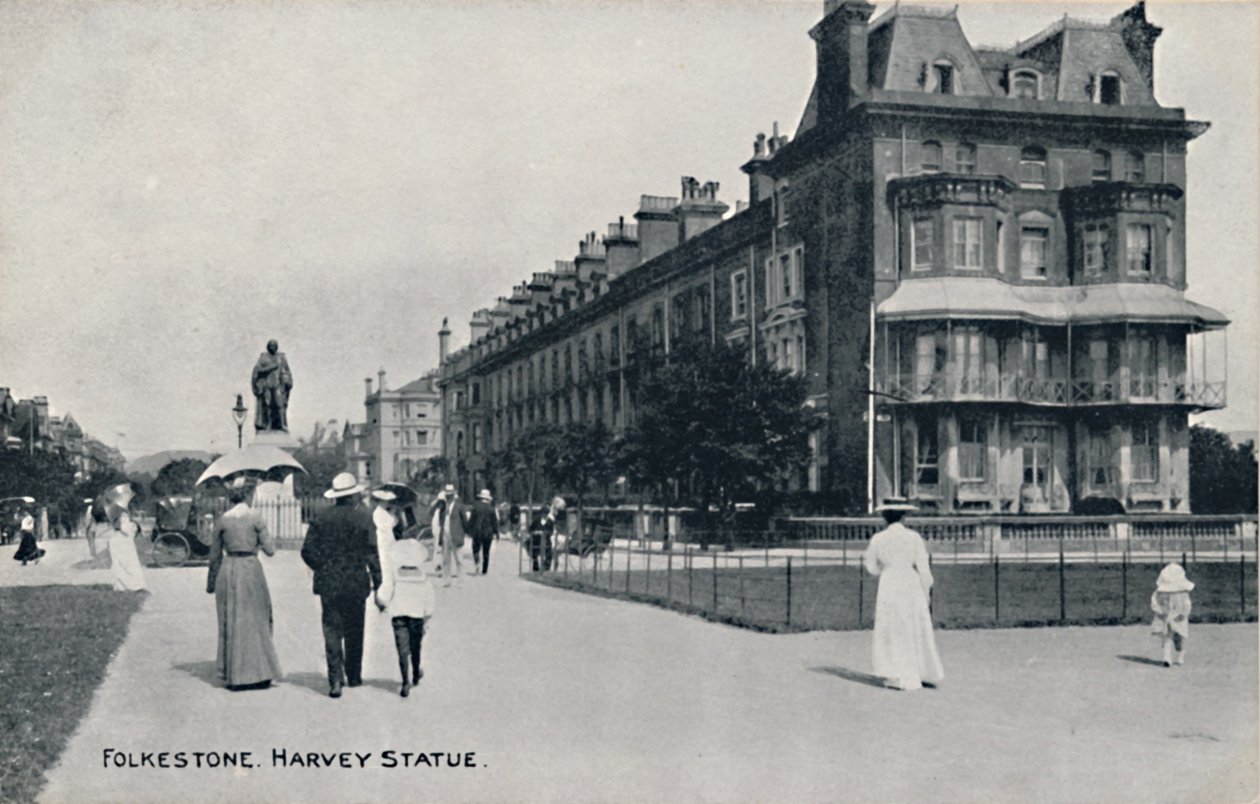 Folkestone. Estátua de Harvey, final do século XIX e início do século XX de Unbekannt