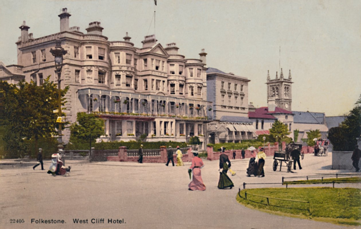 Folkestone. West Cliff Hotel, final do século XIX e início do século XX de Unbekannt