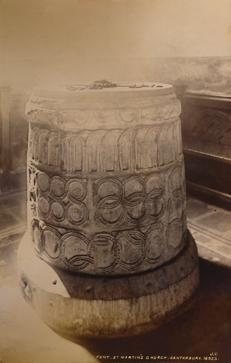 Font, Igreja de St. Martins, Canterbury, 1929. de Unbekannt