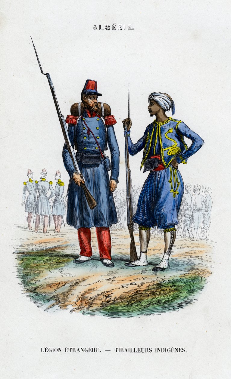 Legionário estrangeiro e atirador de elite nativo, Exército Francês na Argélia de Unbekannt
