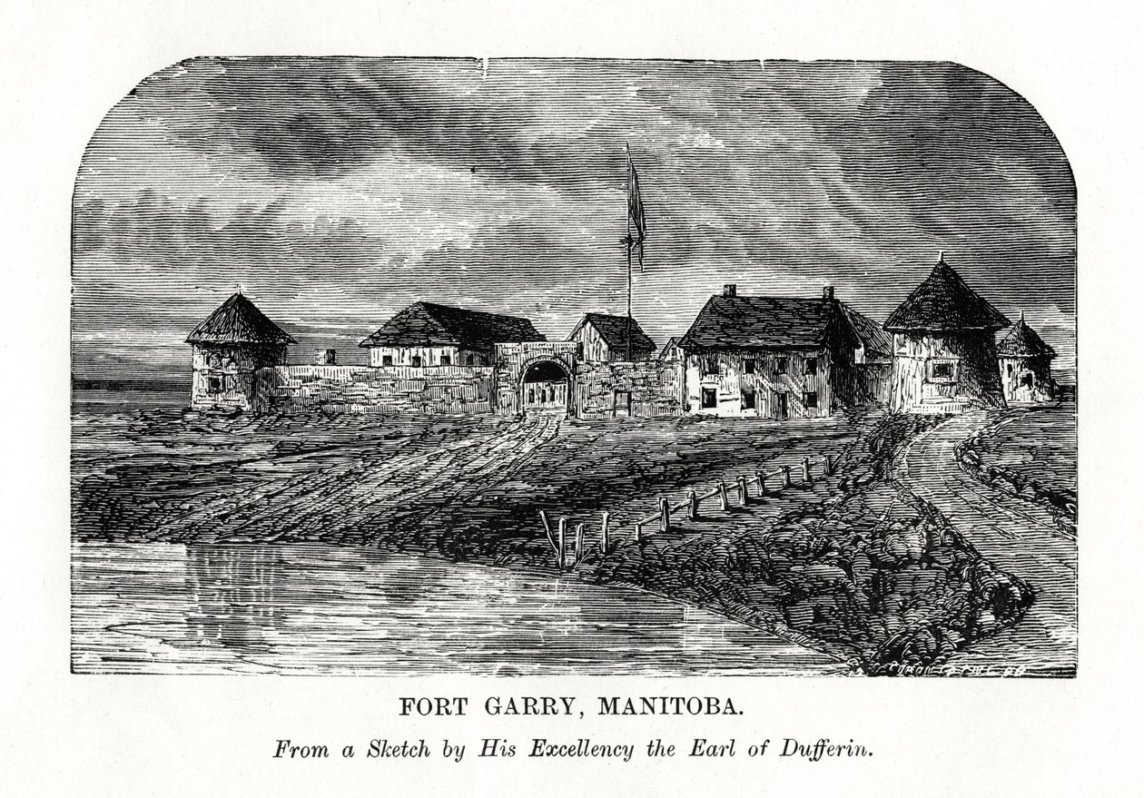 Fort Garry, Manitoba, Canadá, final do século XIX de Unbekannt