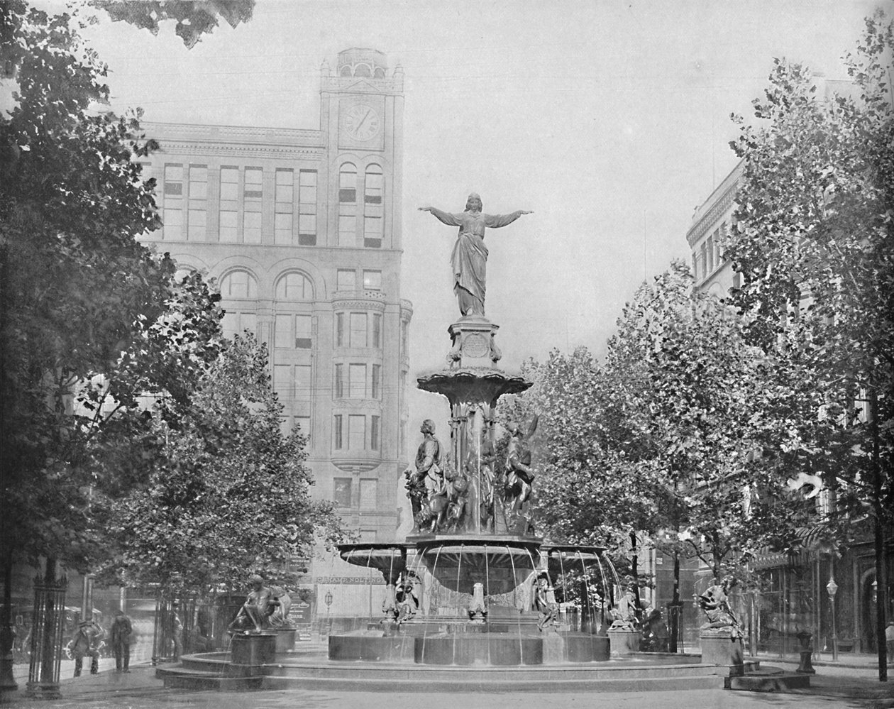Fountain Square, Cincinnati, Ohio, c1897. de Unbekannt