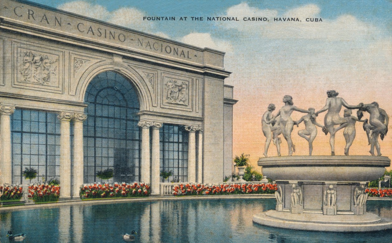 Fonte no cassino nacional, Havana, Cuba, c1910 de Unbekannt