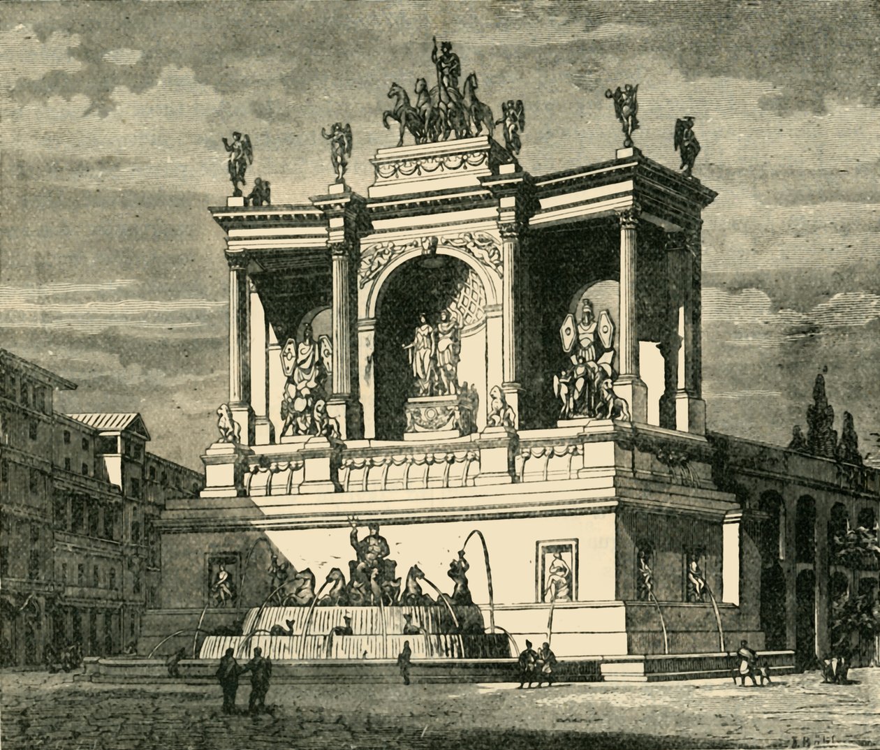 Fonte de Alexandre Severo, Roma, 1890. de Unbekannt