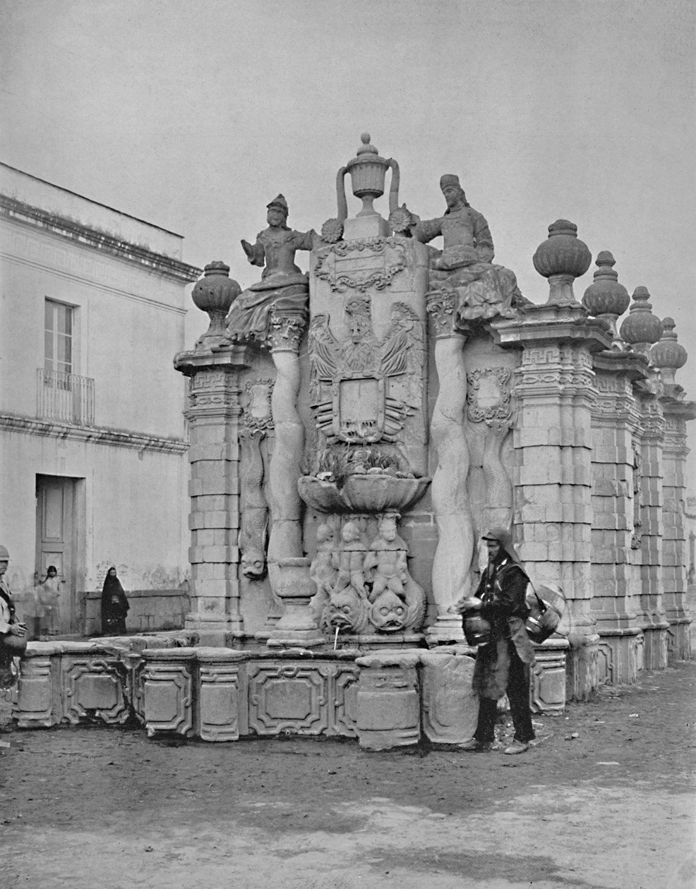 Fonte das águas caindo, cidade do México, c1897. de Unbekannt