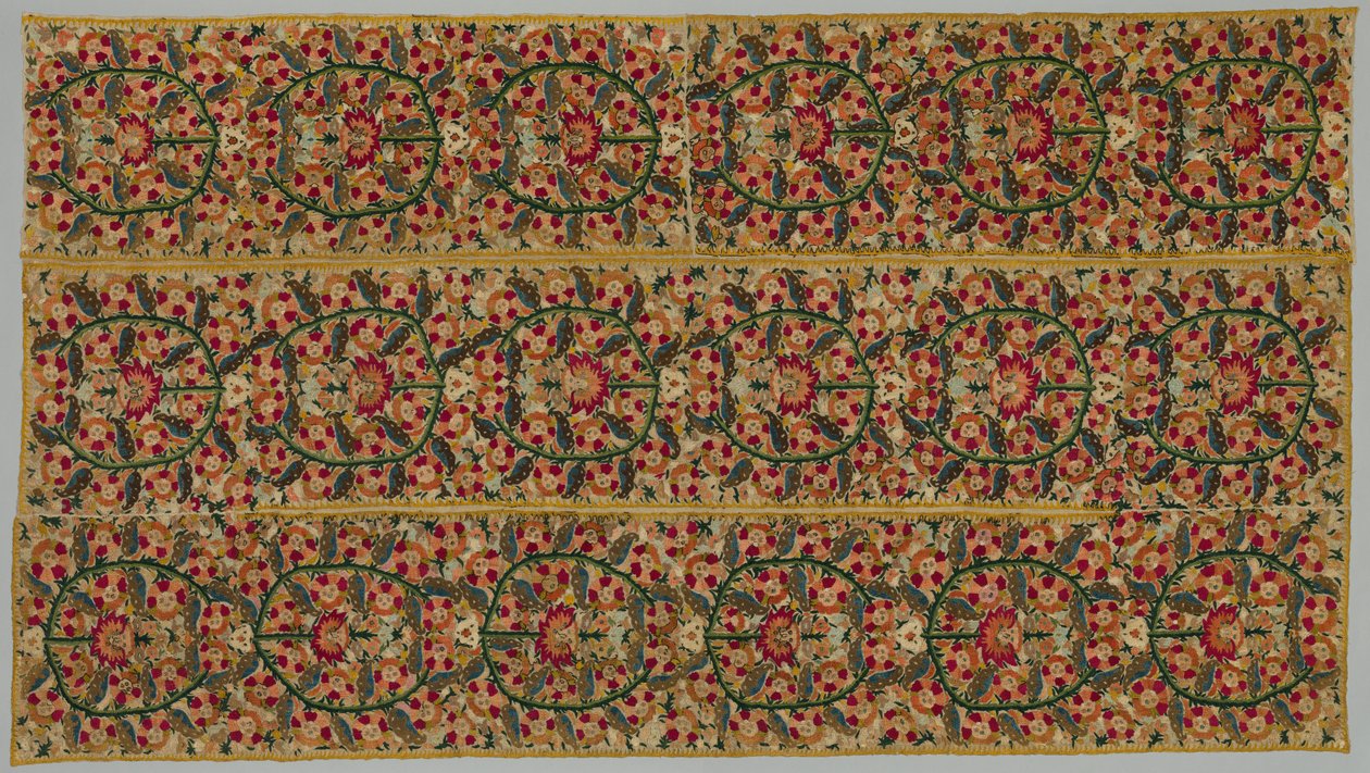 Quatro beiras de uma colcha, 1700. de Unbekannt