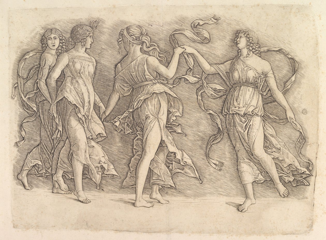 Quatro Musas Dançantes, ca. 1497 de Unbekannt