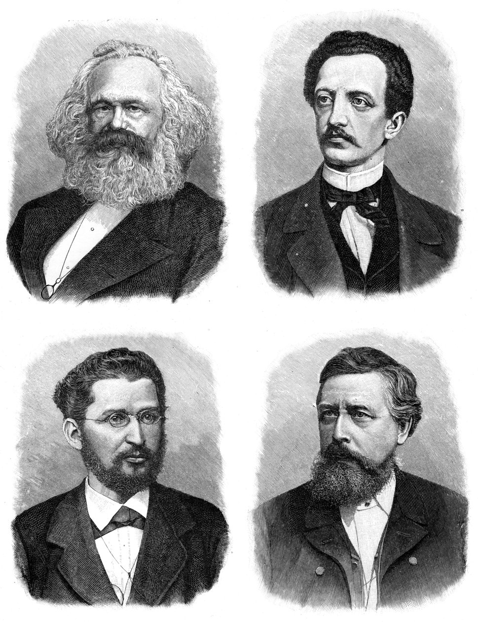 Quatro socialistas alemães, 1903 de Unbekannt