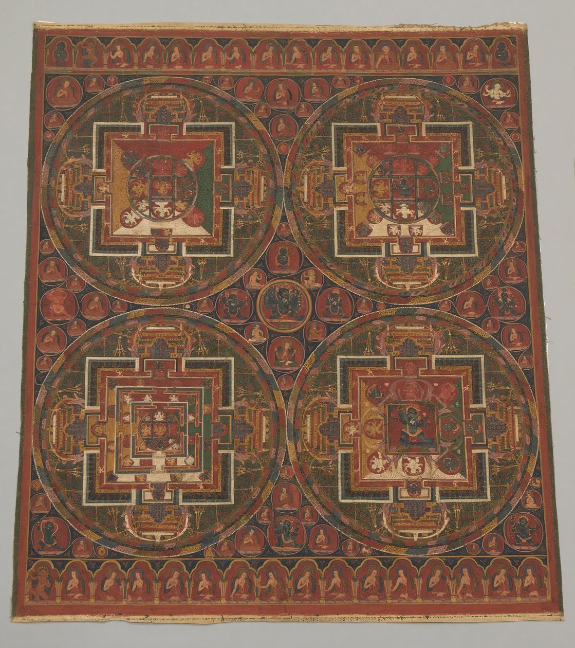Quatro Mandalas do Ciclo Guhyasamaja, século XVI. de Unbekannt