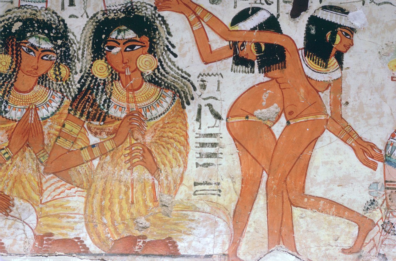 Fragmento de pintura de parede do túmulo de Nebamun, Tebas, Egito, 18ª Dinastia, c1350 aC de Unbekannt