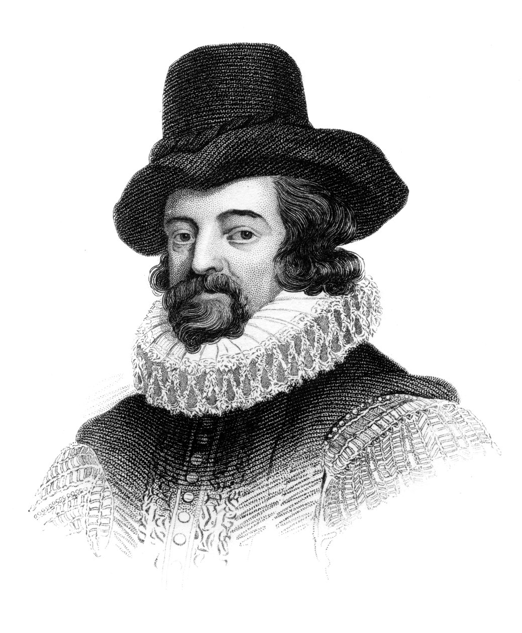 Francis Bacon, Visconde de St. Albans, filósofo inglês, estadista e ensaísta, c1850 de Unbekannt