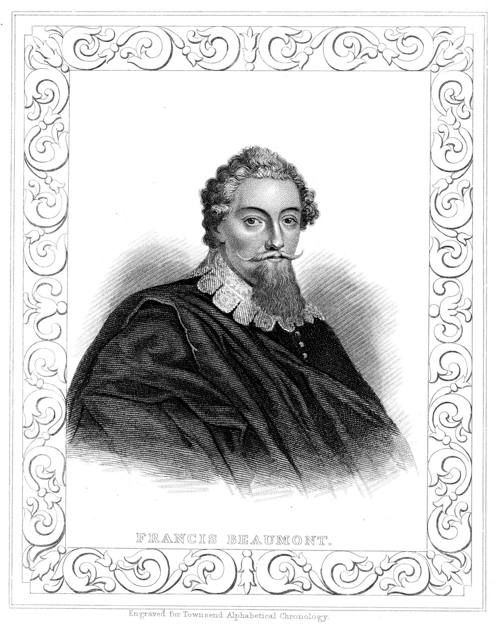 Francis Beaumont 1584-1616, dramaturgo e poeta inglês de Unbekannt