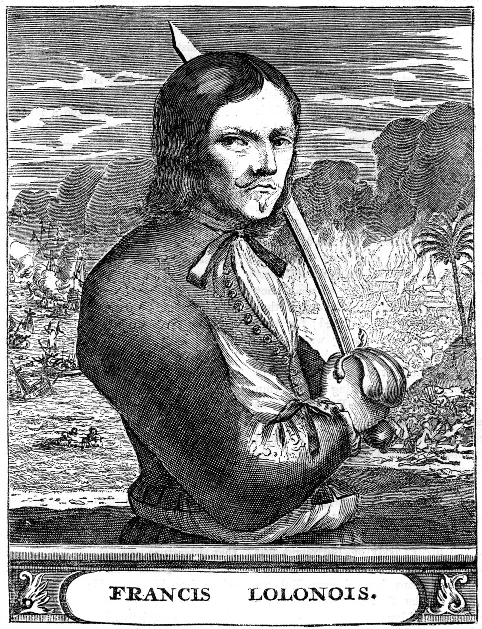 Francois lOllonois, bucaneiro francês do século XVII, c1880 de Unbekannt