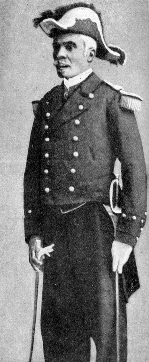 François C. Antoine Simon, presidente do Haiti, vestido de almirante, 1922 de Unbekannt