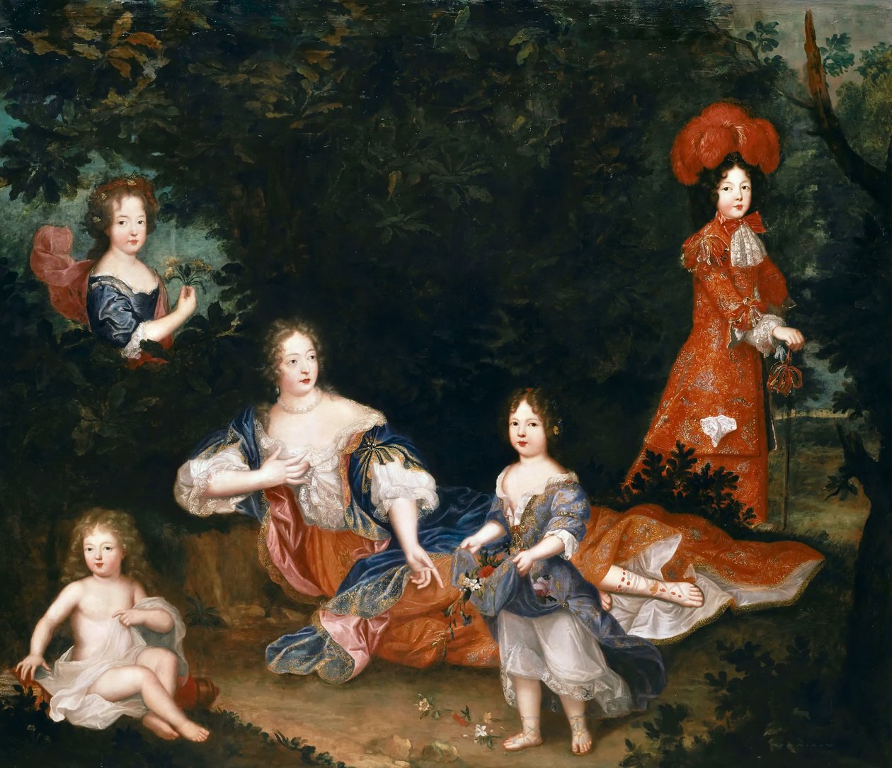 Françoise-Athénaïs de Rochechouart, marquesa de Montespan 1640-1707 e seus filhos de Unbekannt