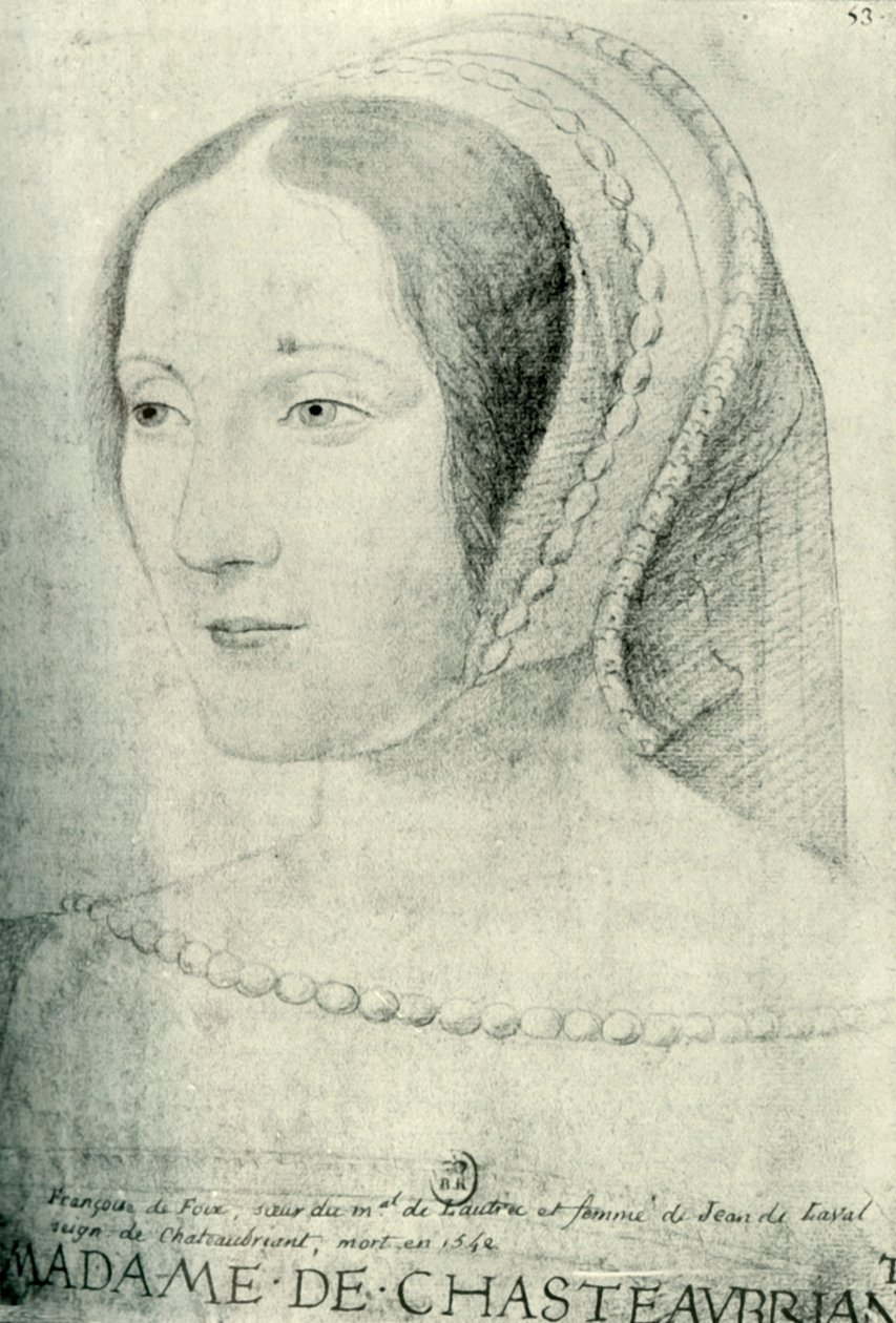 Françoise de Foix, Condessa de Châteaubriant, início do século XVI, 1907. de Unbekannt
