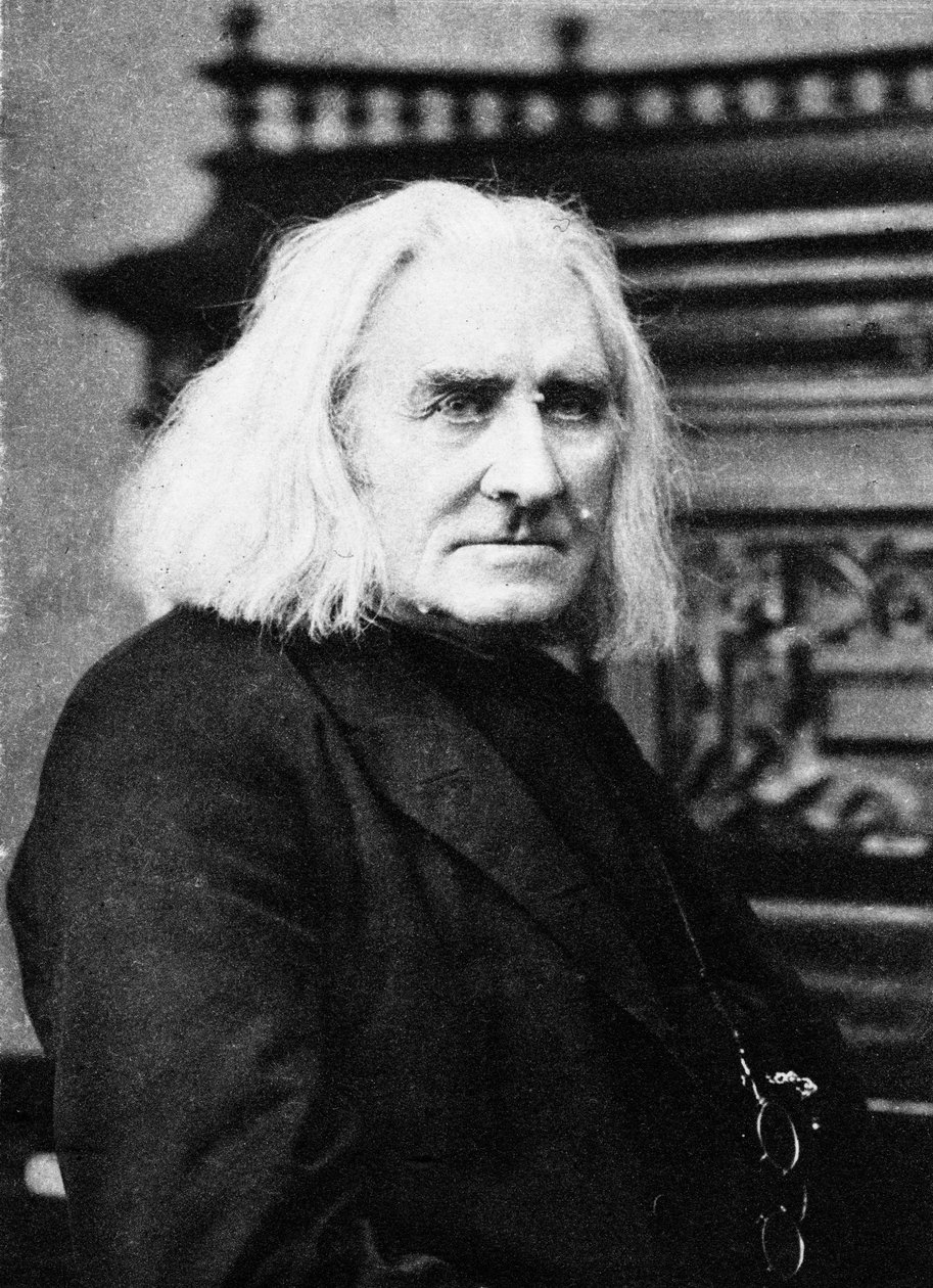 Franz Liszt, pianista e compositor húngaro, final do século XIX de Unbekannt