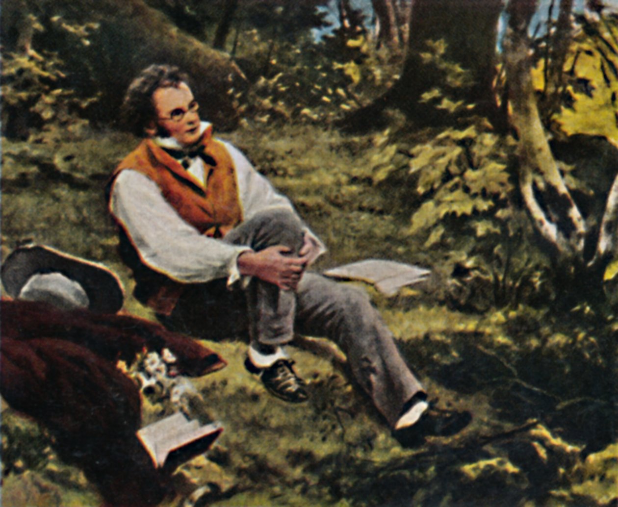 Franz Schubert 1797-1828. - Pintura de J. Schmid, 1934. de Unbekannt