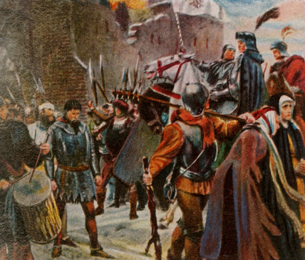 Frederick I, Margrave de Brandemburgo, derruba os Quitzows, 1414, 1936. de Unbekannt