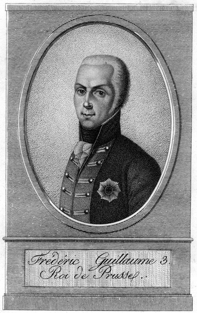 Frederico Guilherme III, rei da Prússia, século XIX de Unbekannt