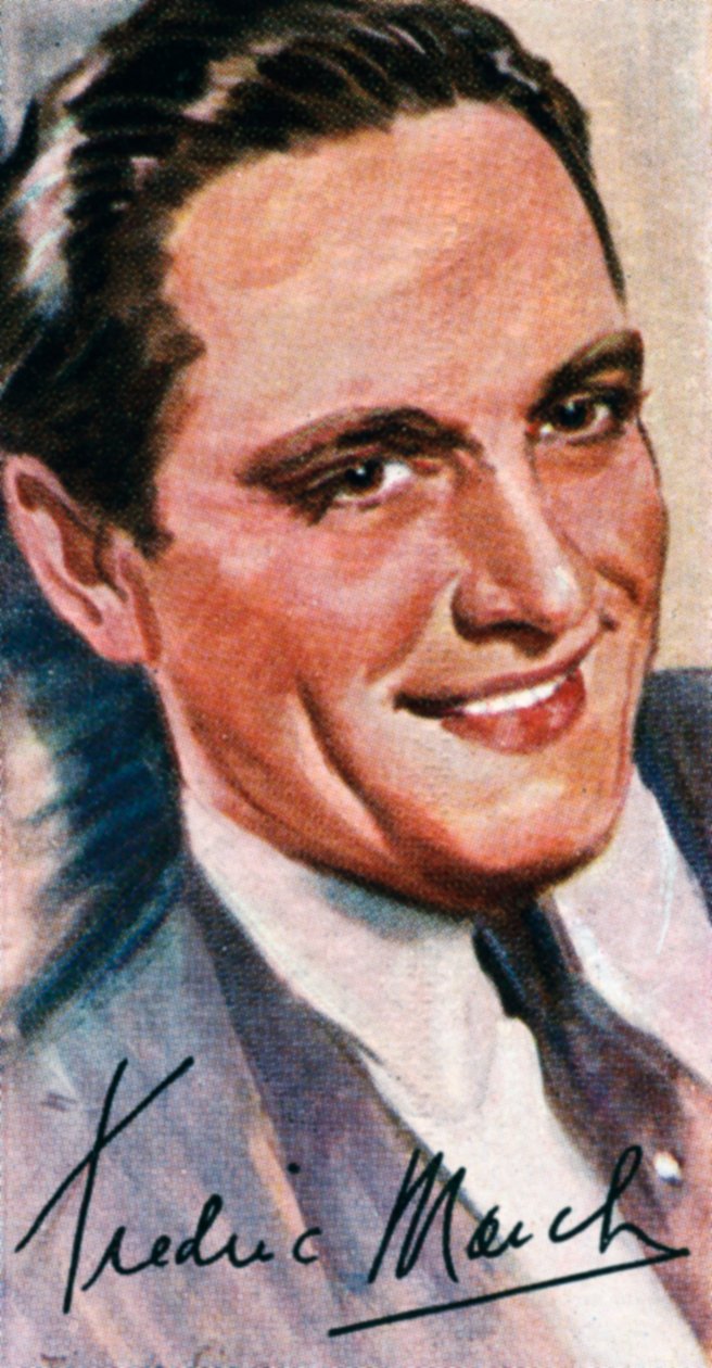 Fredric March, 1897-1975, duas vezes ator norte-americano vencedor do Oscar, século 20 de Unbekannt