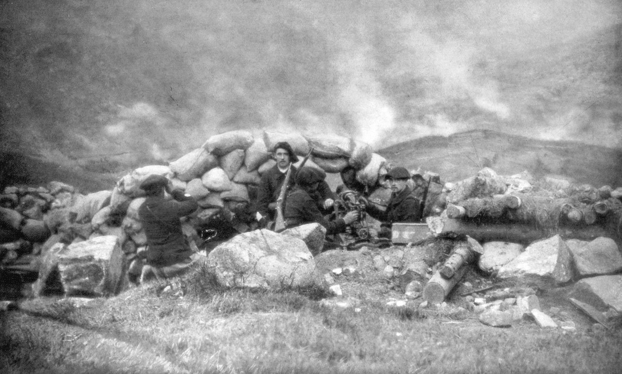 Caçadores alpinos franceses lutando na Alsácia, junho de 1915, 1926 de Unbekannt