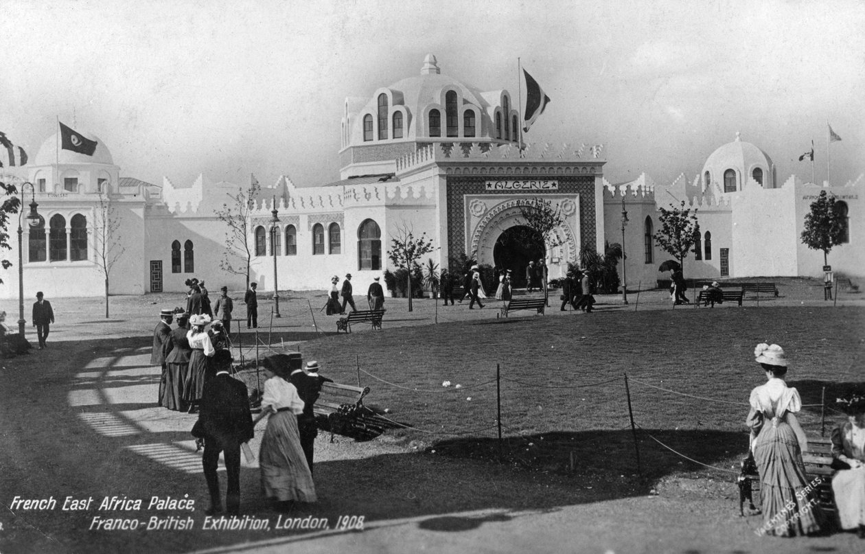 Palácio Francês da África Oriental, Exposição Franco-Britânica, Londres, 1908 de Unbekannt