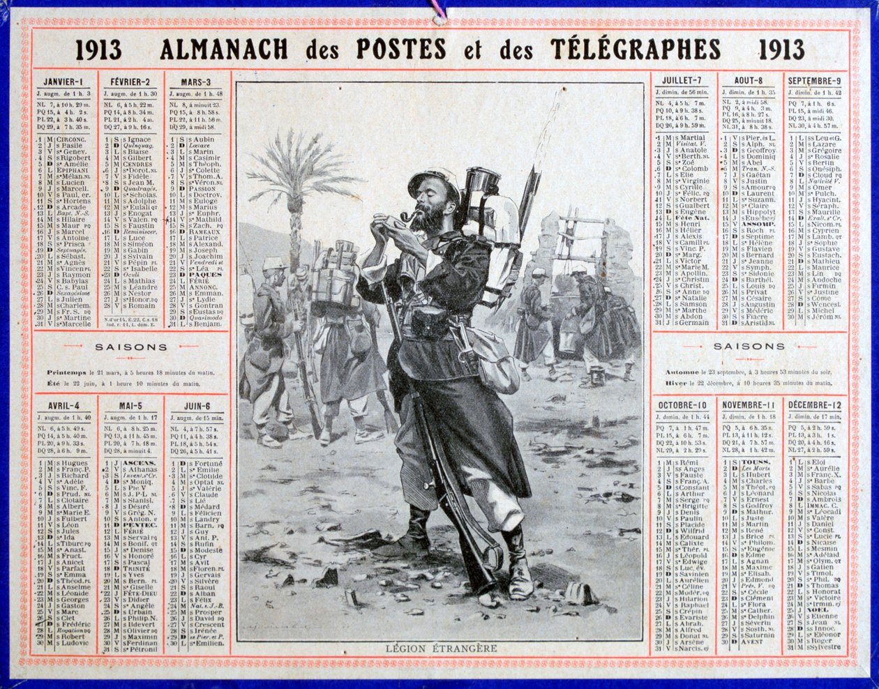 Legião Estrangeira Francesa, 1913 de Unbekannt