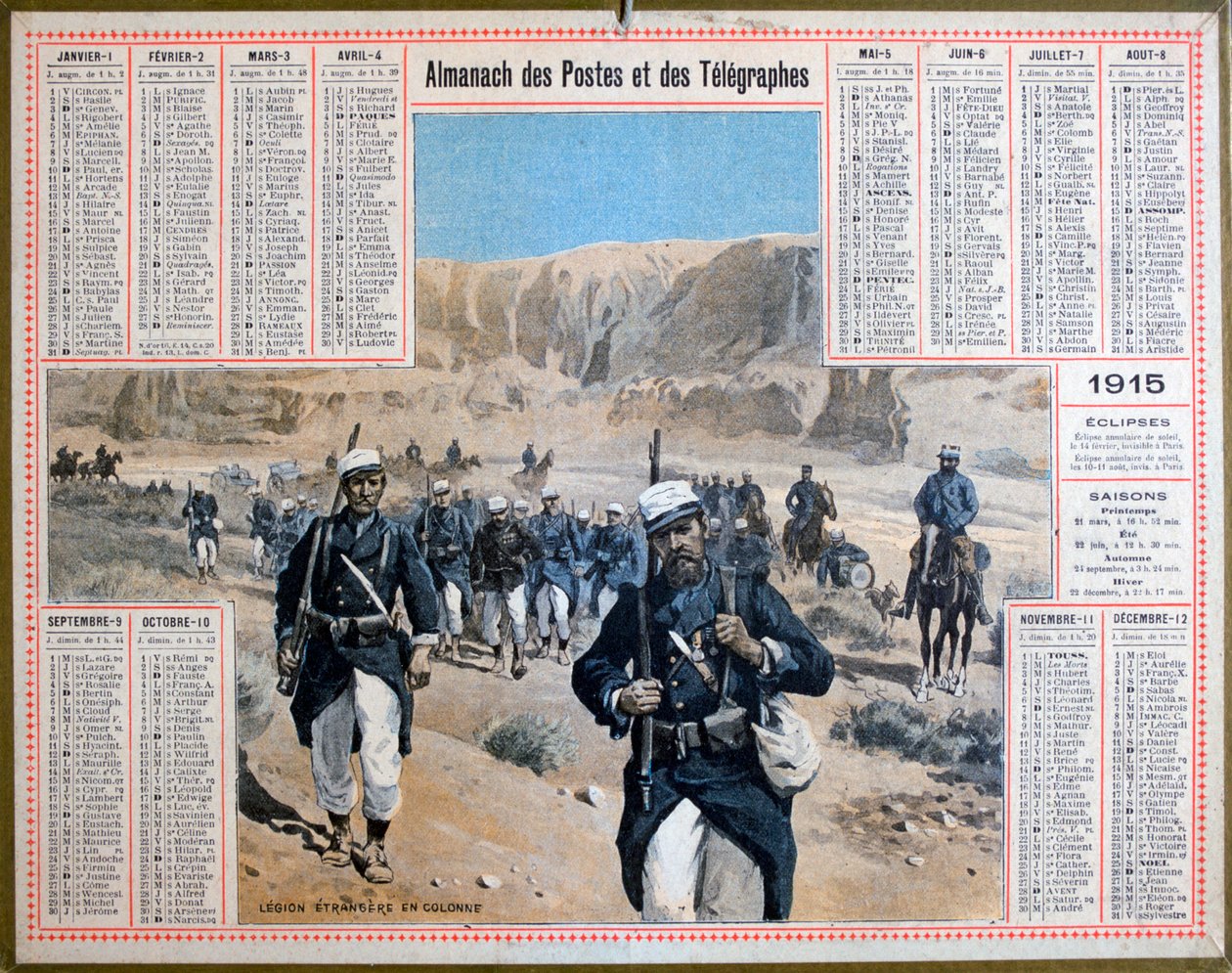 Legião Estrangeira Francesa, 1915 de Unbekannt