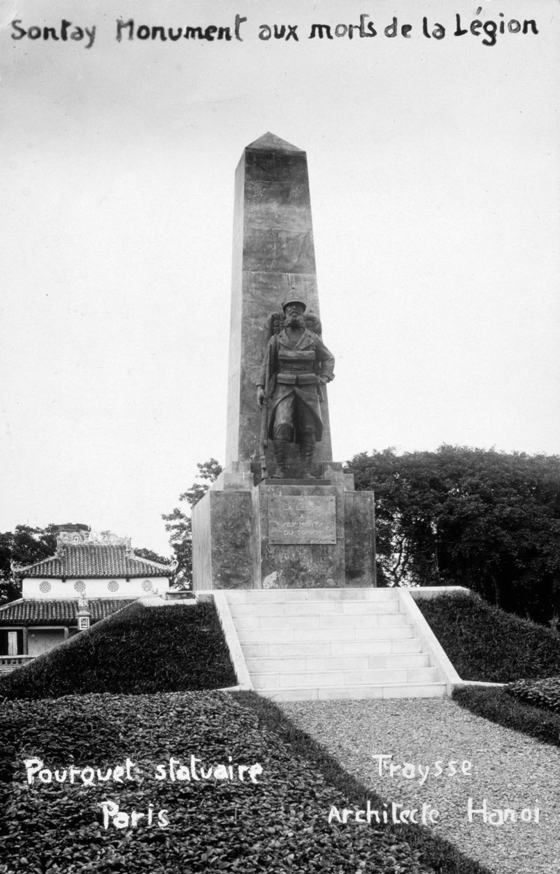 Monumento da Legião Estrangeira Francesa, Sontay, Vietnã, século XX de Unbekannt
